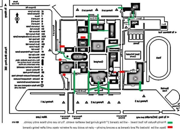 map of safest pedestrian routes